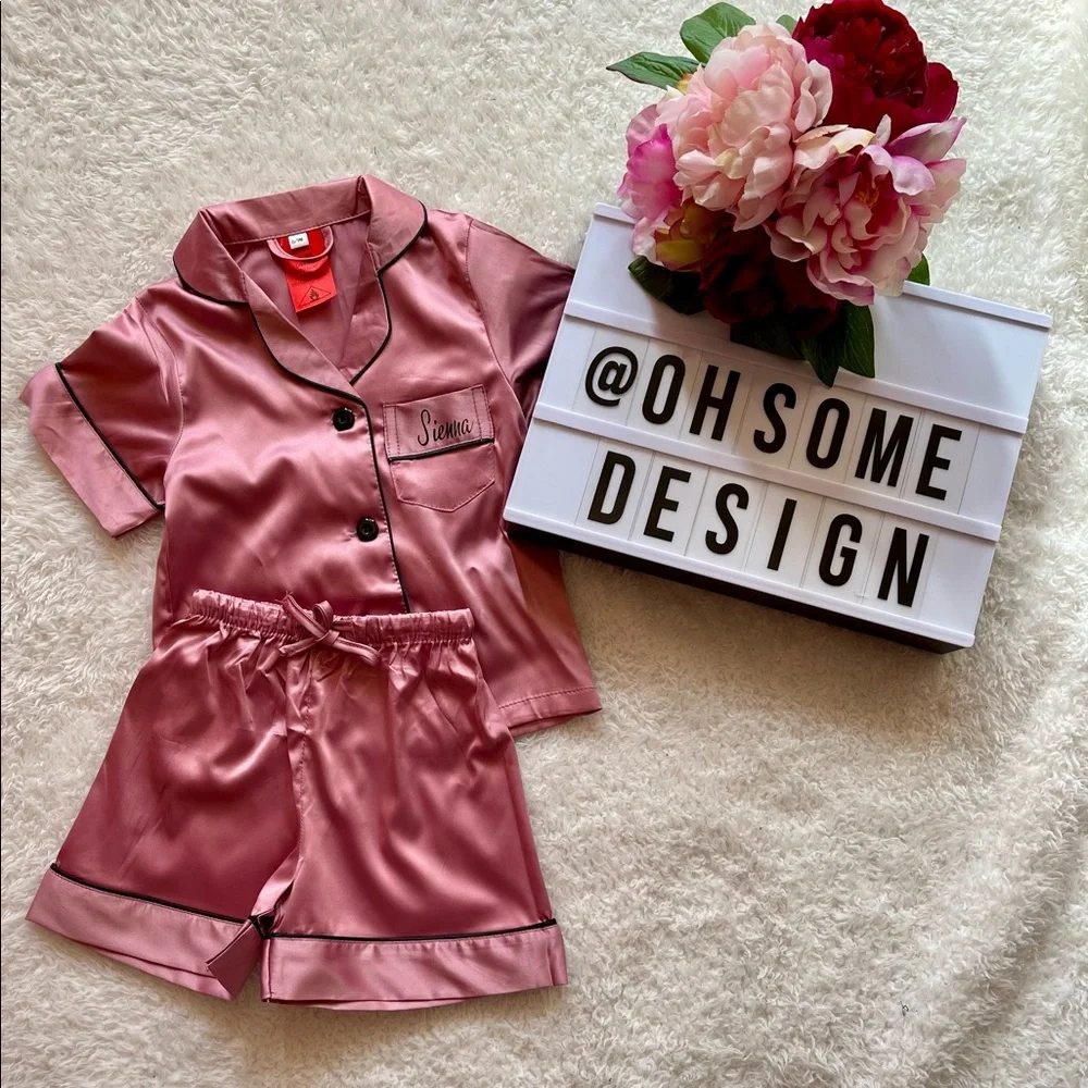 BRAND NEW satin short pjs set different colours - Picture 10 of 10